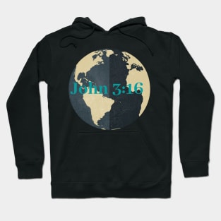 john 3:16 world logo Hoodie